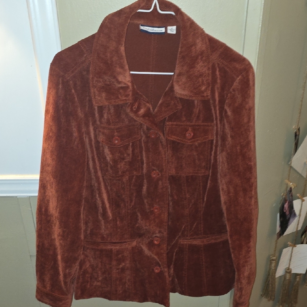 Elegant Rust Teddy Jacket